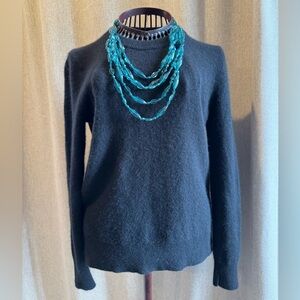 Nordstrom HALOGEN - 100% Cashmere - Black - Crewneck Sweater - XS